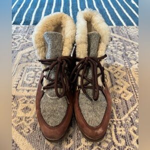 Sorel Women's Winter Boots - Burgundy Size 8.5